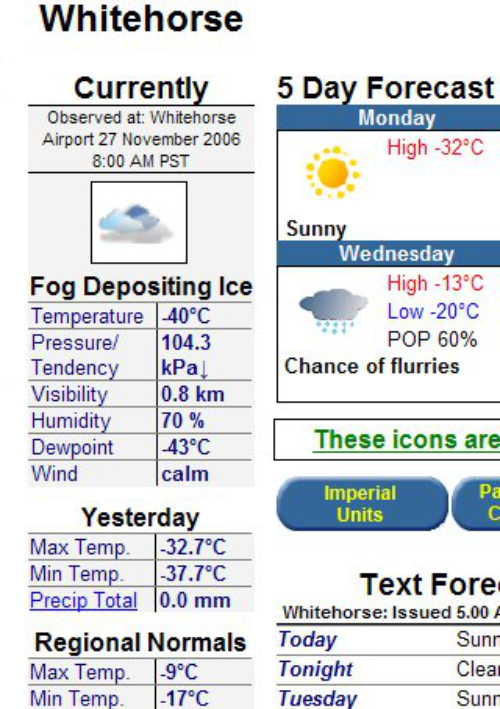 'Fog Deposting Ice' at minus 40 degrees