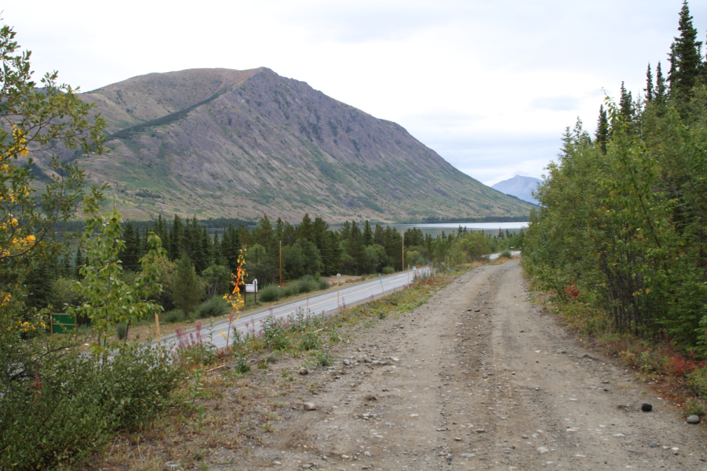 The road to Montana Mountain at Carcross