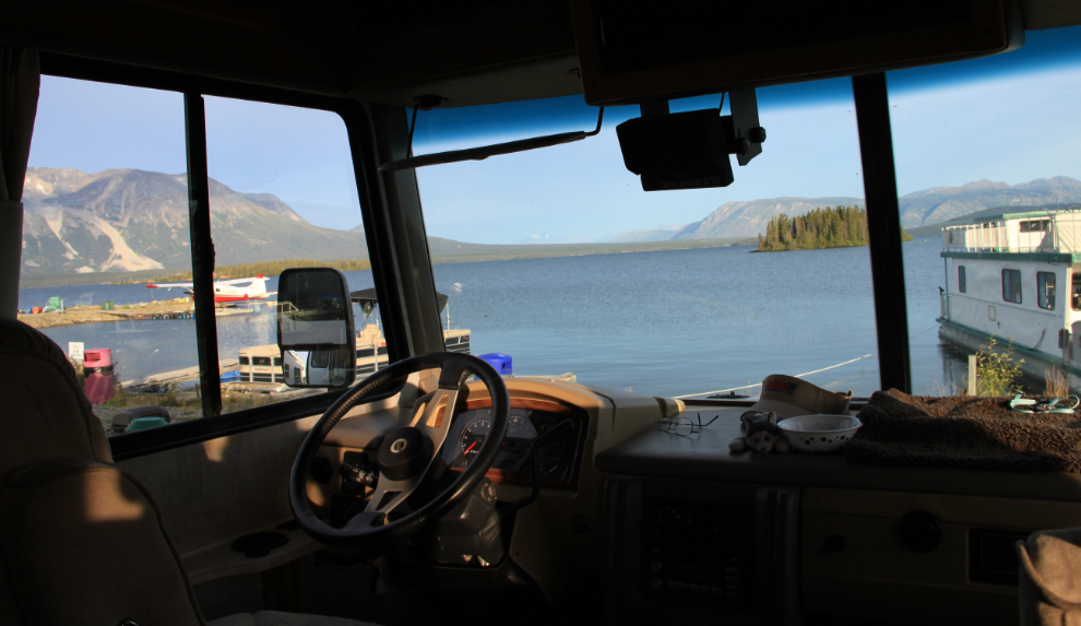View from Norseman RV Park in Atlin, BC