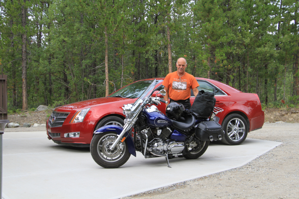 Murray Lundberg with his Vstar 1100 Classic motorcycle