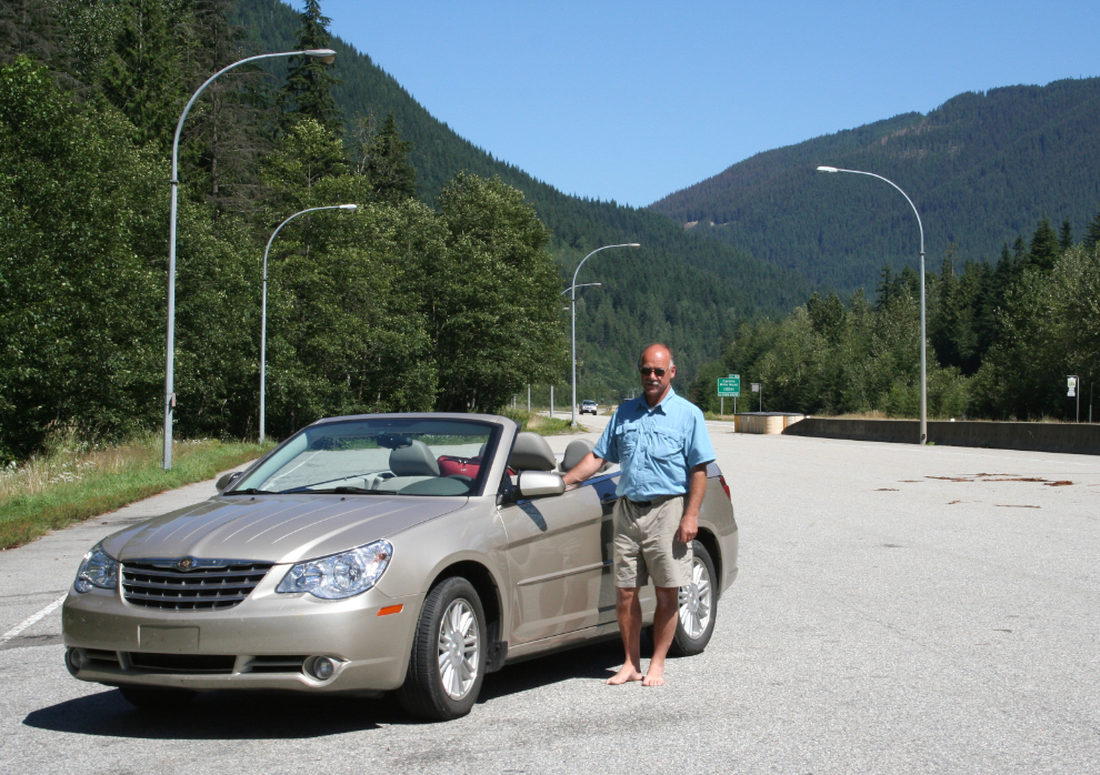 Driving the Coquihalla with a new Sebring convertible, 2007