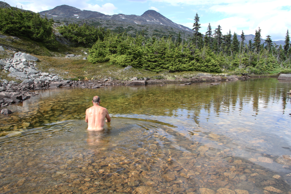 Skinnydipping on Summit Creek Hill in the White Pass