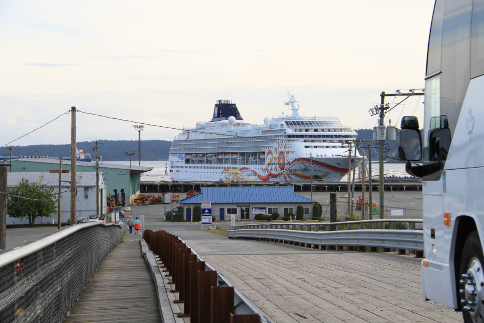 The cruise dock at Nanaimo, BC