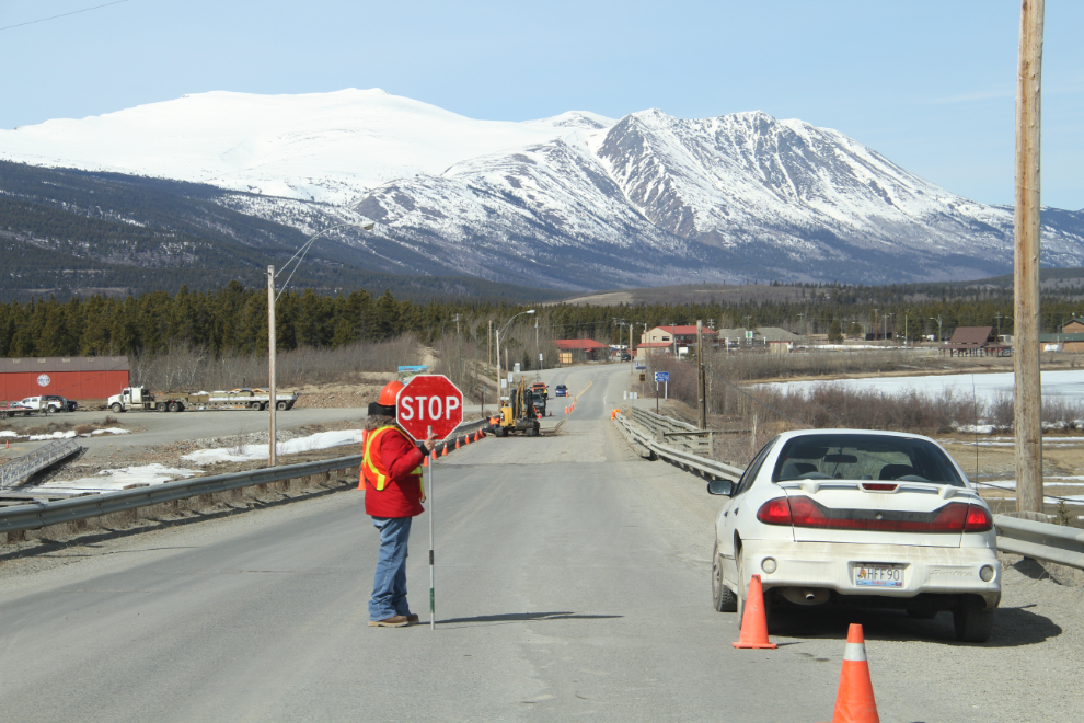 New deck on the Nares River Bridge at Carcross