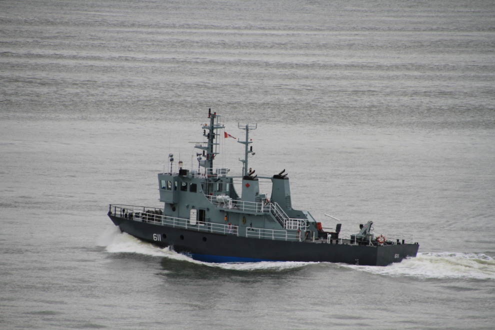 A small Canadian Navy ship
