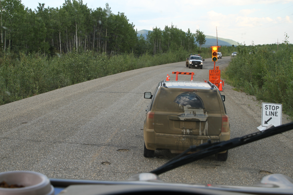 Construction on the North Klondike Highway, Yukon