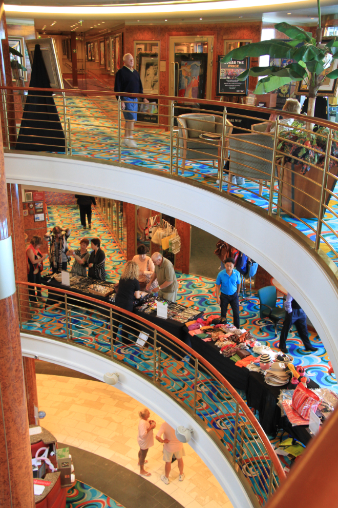 The atrium on the cruise ship Norwegian Sun
