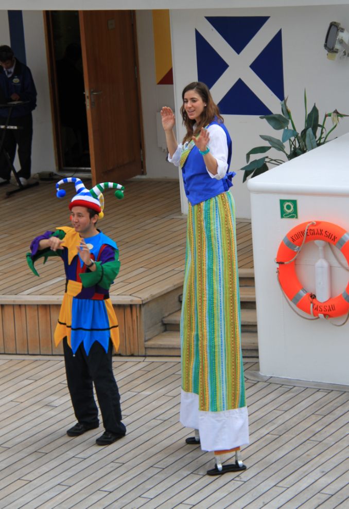 Sailaway party on the cruise ship Norwegian Sun