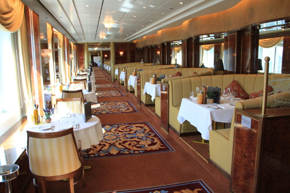 The Il Adagio restaurant on the cruise ship Norwegian Sun