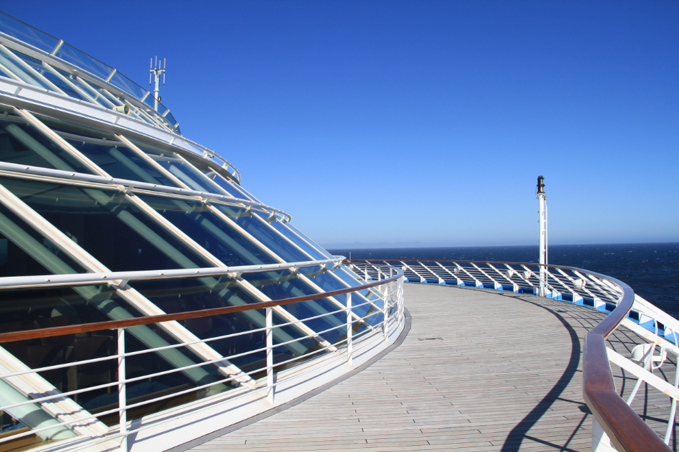 Observation deck on the cruise ship Norwegian Sun