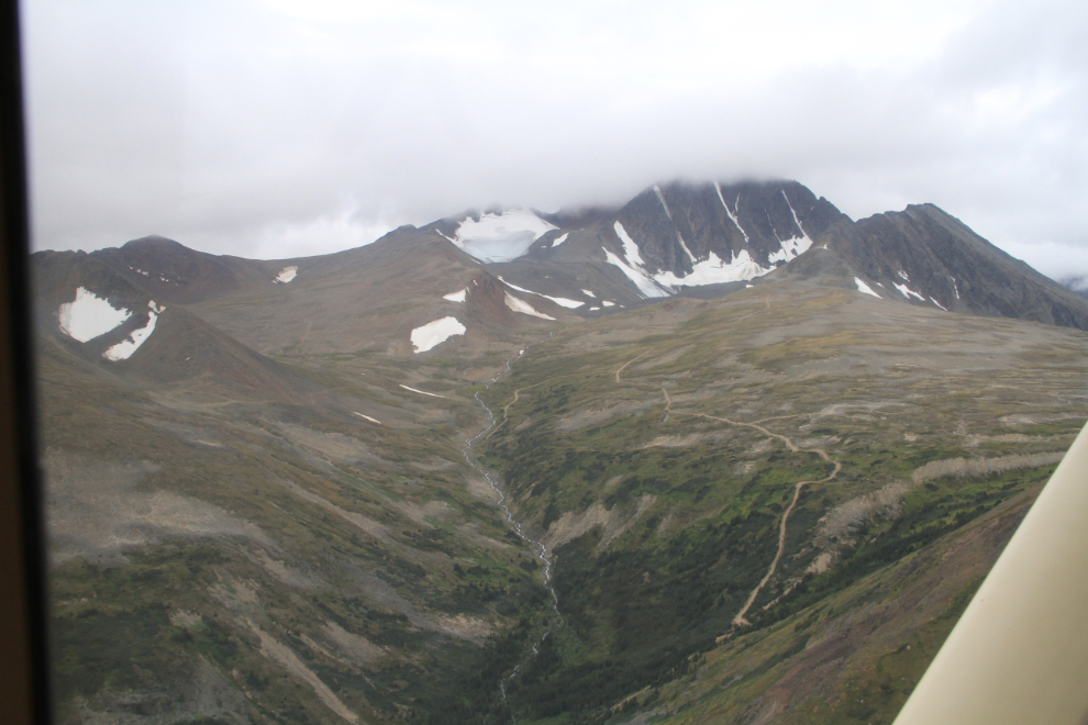 Aerial view of Paddy Peak, BC