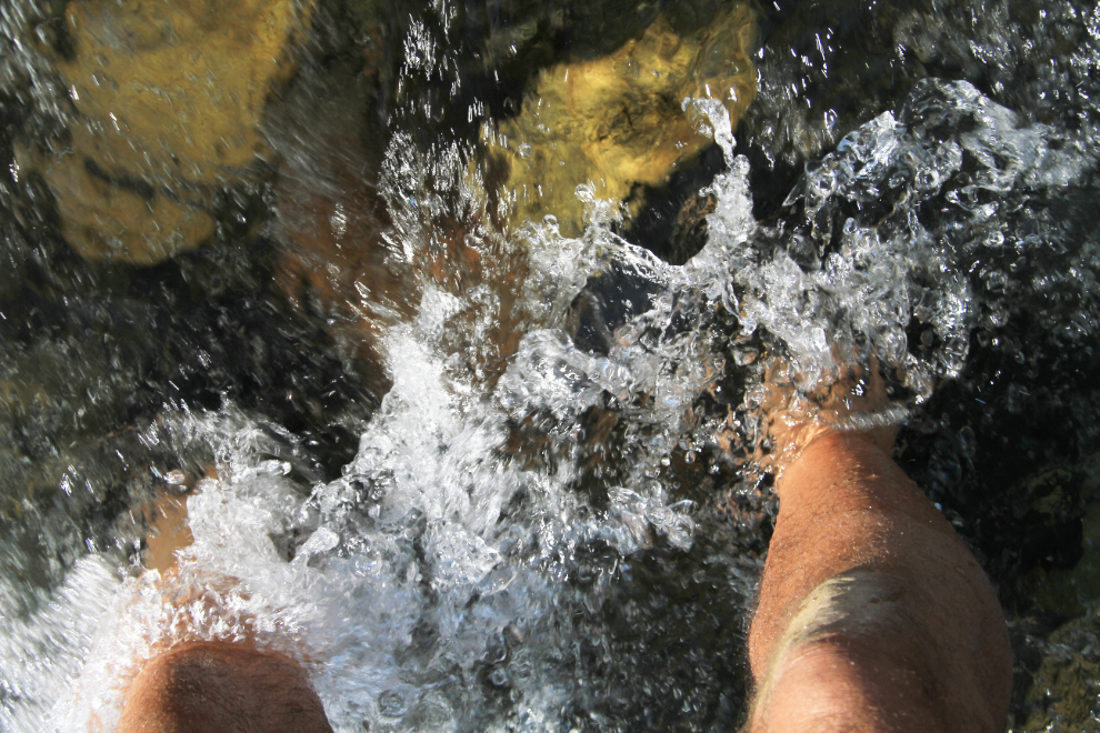 Creek crossing near Paddy Peak, BC / Yukon border