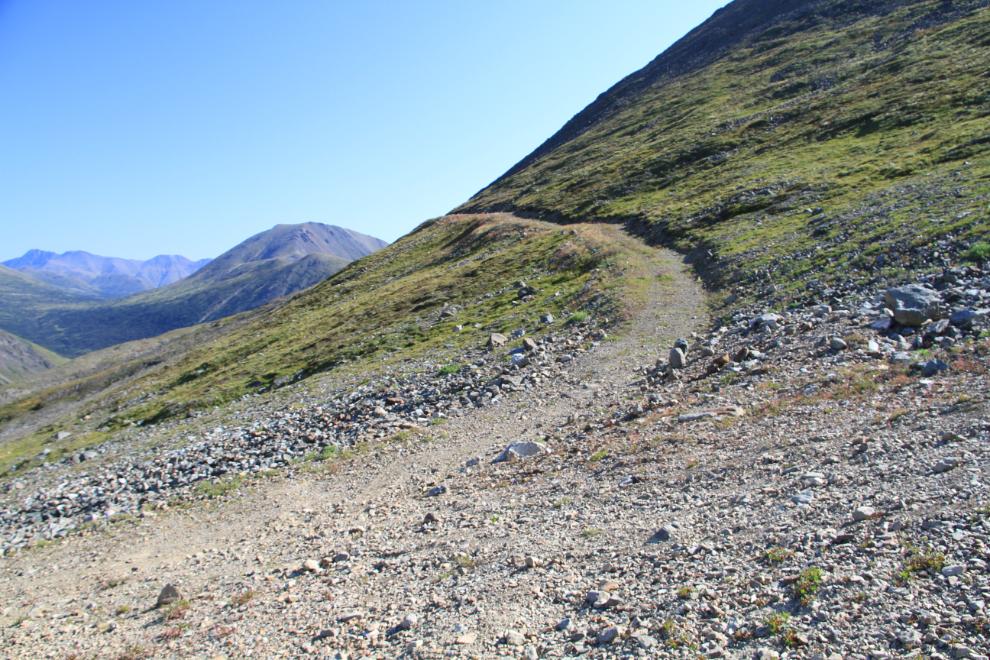 Mining exploration road near Paddy Peak, BC / Yukon border