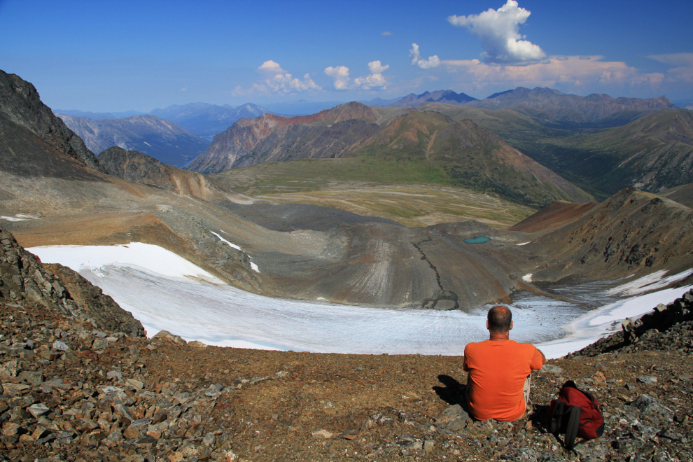 The view to the north from a shoulder of Paddy Peak, BC