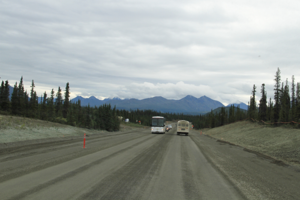 Construction on the Parks Highway, Alaska