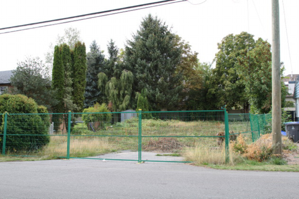 An empty lot in Surrey, BC, where the home I grew up in used to be.