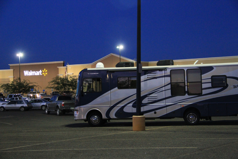 RV shopping and camping at Walmart