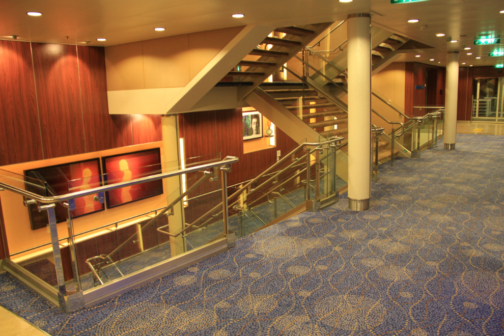 Stairs on the cruise ship Celebrity Solstice