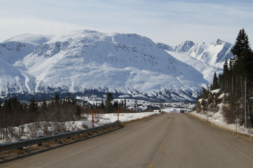 Looking south at Km 42 of the South Klondike Highway