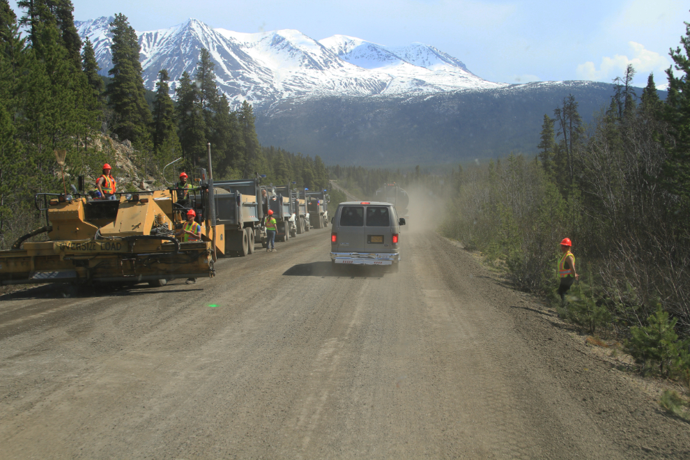 Construction on the South Klondike Highway