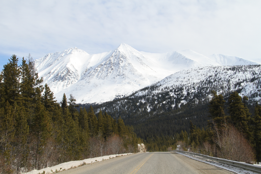 Northbound at Km 52.9 of the South Klondike Highway, BC