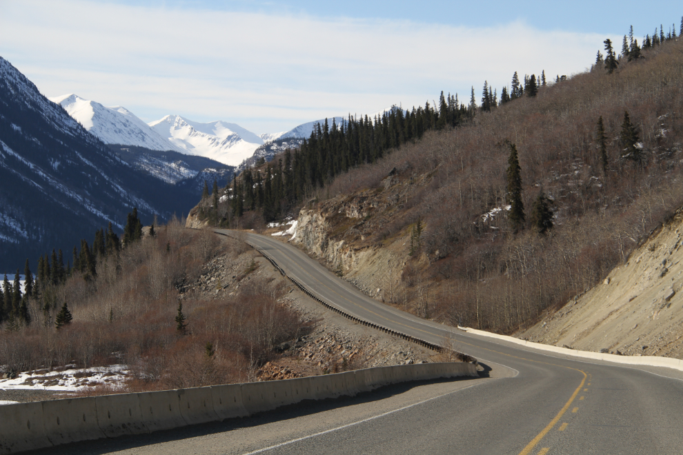 Looking south at Km 86.4 of the South Klondike Highway