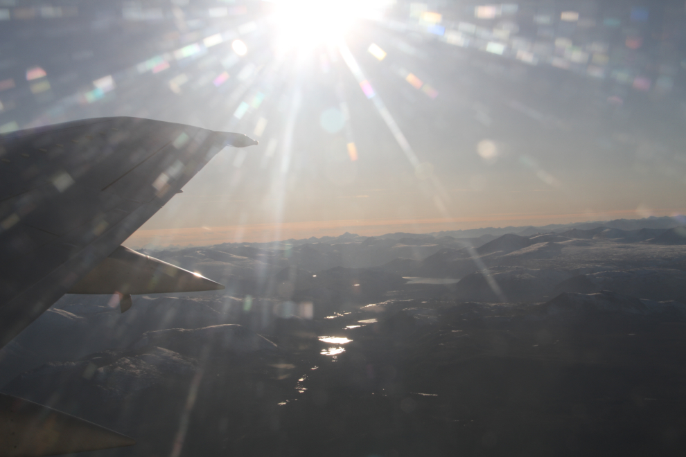 Climbing out from Whitehorse on Air North