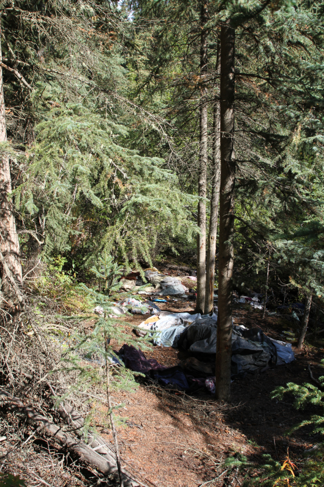 Squatters' camp along Spook Creek - Whitehorse, Yukon
