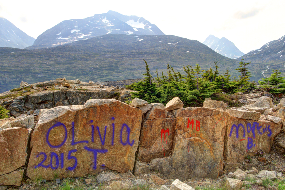 Graffiti in the White Pass, BC