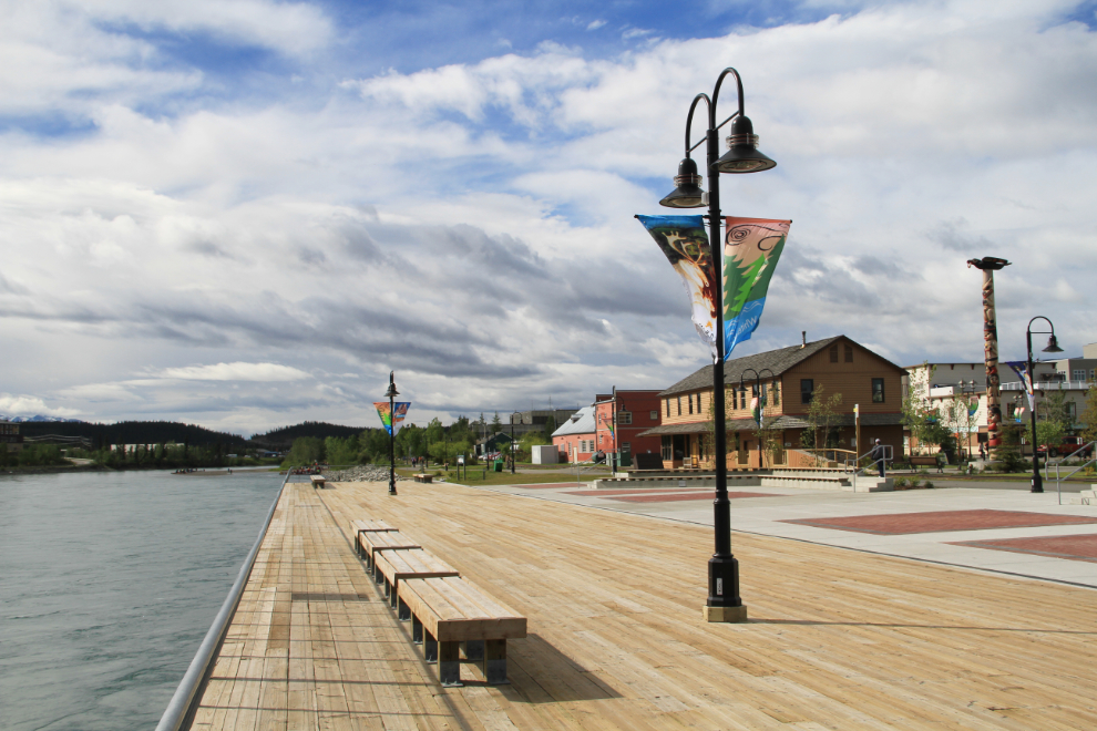 The Wharf on the Yukon River in downtown Whitehorse