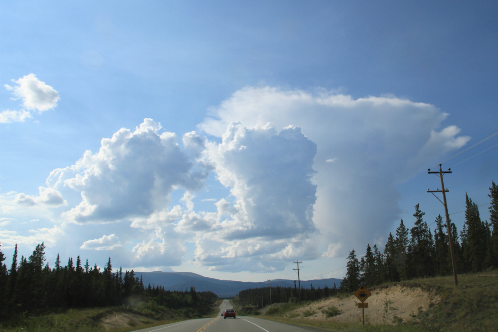 Thunderstorms along the South Klondike Highway