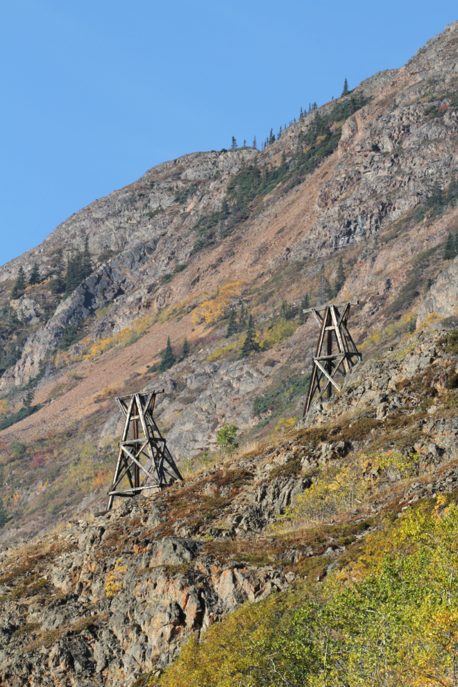 The Vault silver mine aerial tramway