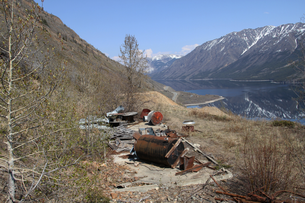 Mining garbage at the historic Venus Silver Mine, Yukon