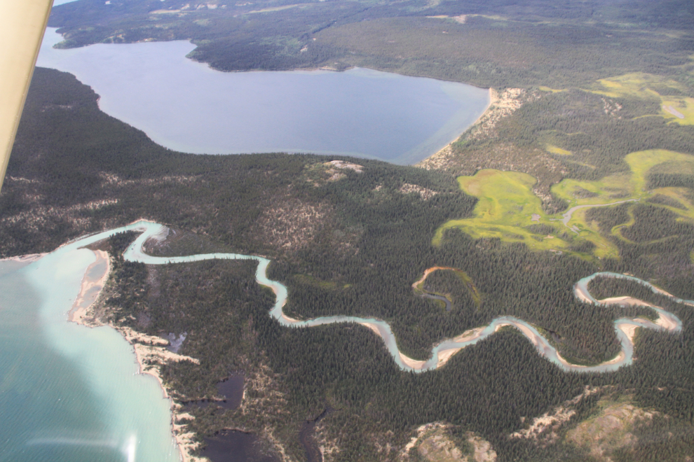 The mouth of the Wheaton River, Yukon