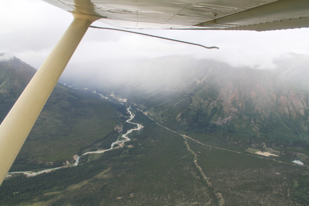 Rain storm in the Wheaton River valley, Yukon