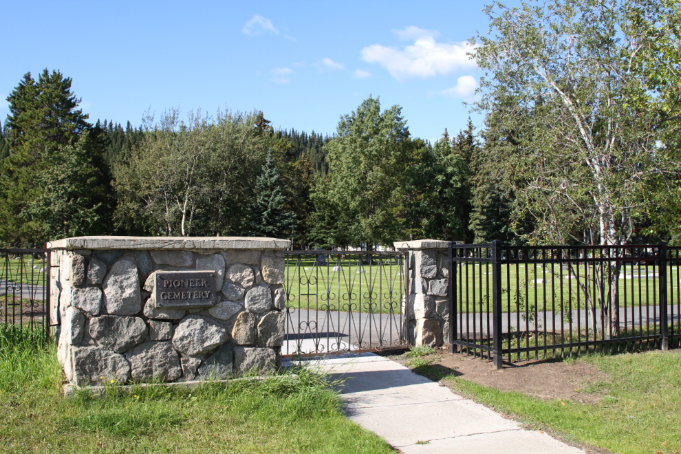 Pioneer Cemetery in Whitehorse, Yukon - the old entrance