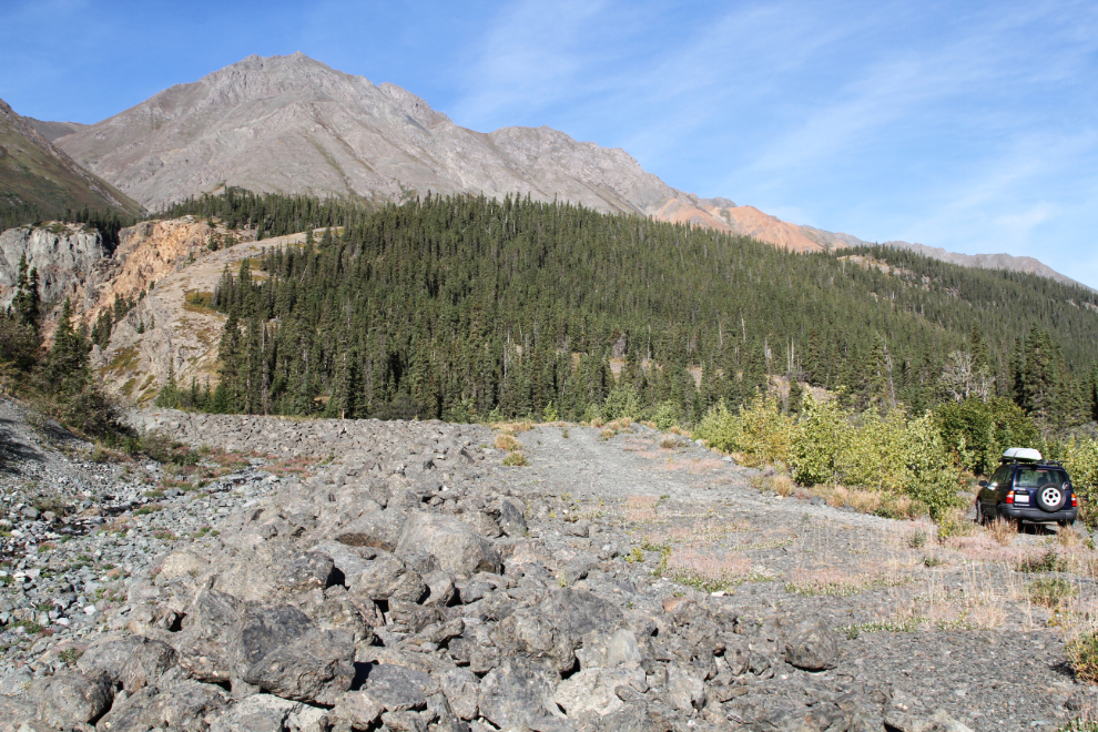 The access to Williscroft Canyon, Yukon