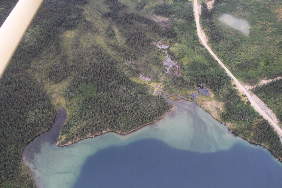 Aerial view of the south end of Windy Arm, BC