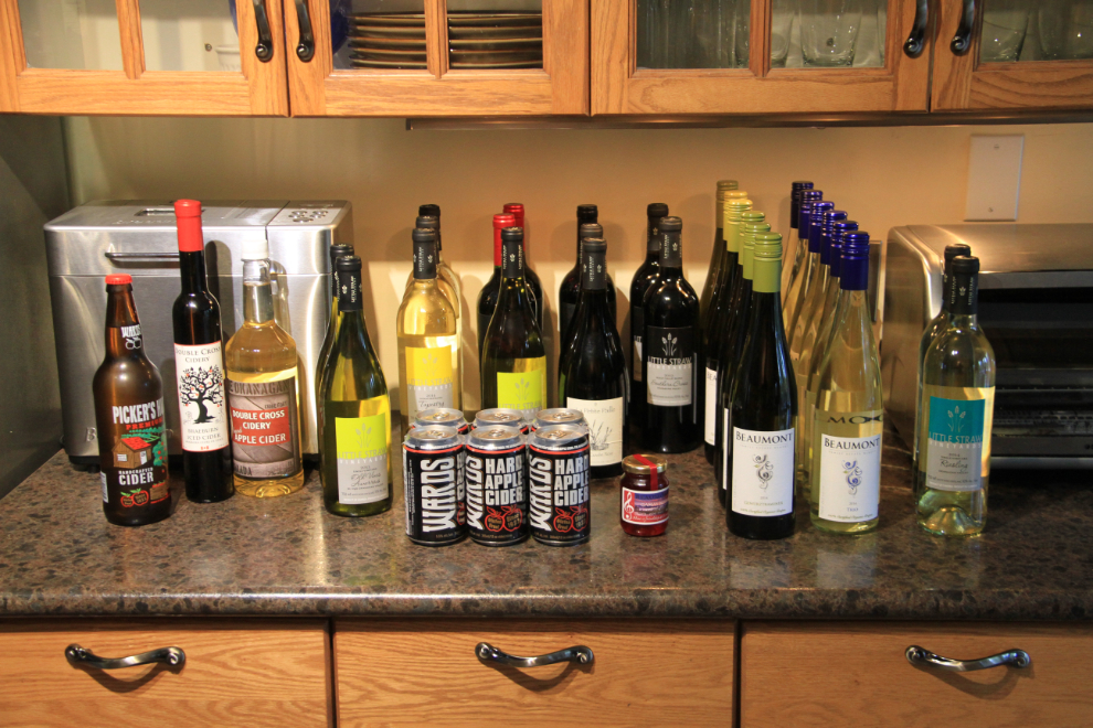 Souvenirs from the Okanagan - wine and cider!