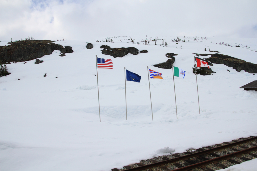 Flags of the United States, Alaska, British Columbia, the Yukon, and Canada