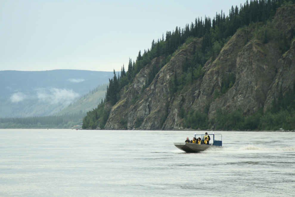 Crossing the Yukon River at Dawson