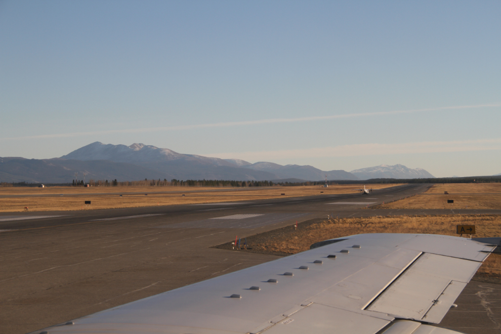 Ready to take off from Whitehorse, Yukon