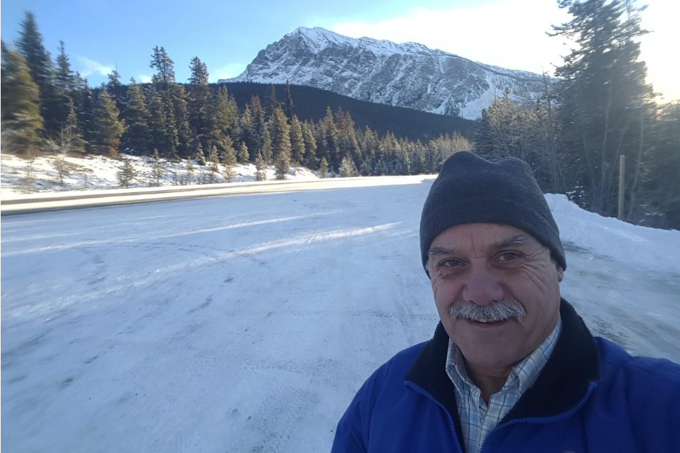 Murray Lundberg at Mt. Hardisty, Alberta