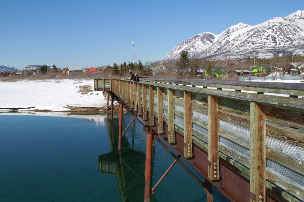 The Carcross footbridge in the Spring