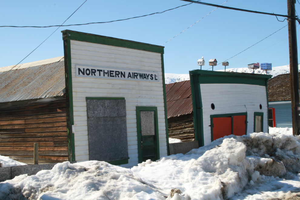 The historic Northern Airways building in Carcross