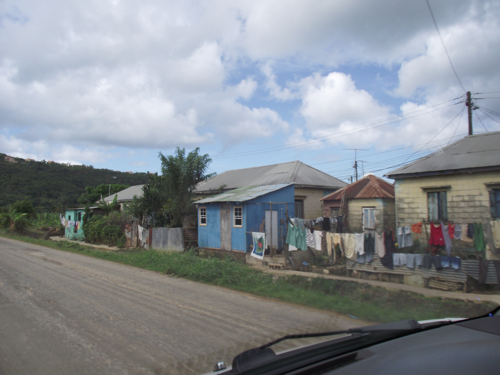 Banana pickers' housing, St. Lucia