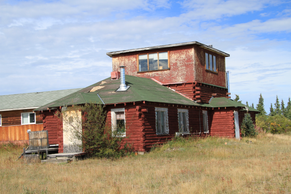 The Operations Building and control tower at the abandoned Aishihik air base