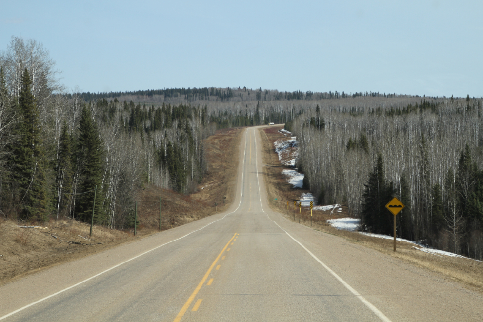 The Alaska Highway west of Fort Nelson