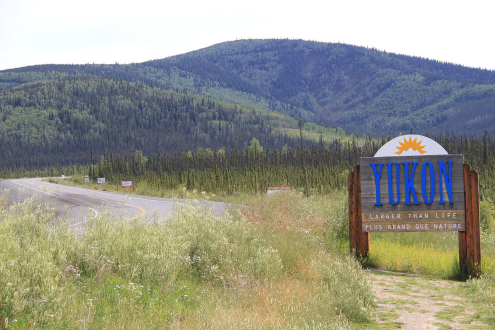 Welcome to the Yukon, on the Alaska Highway
