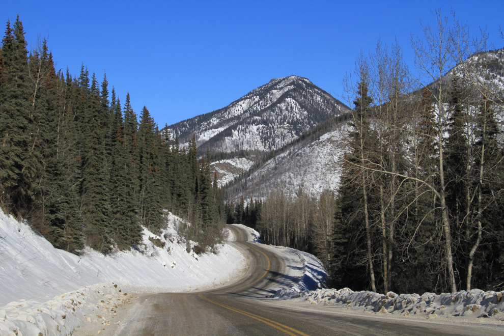 A winding section of the Alaska Highway in BC
